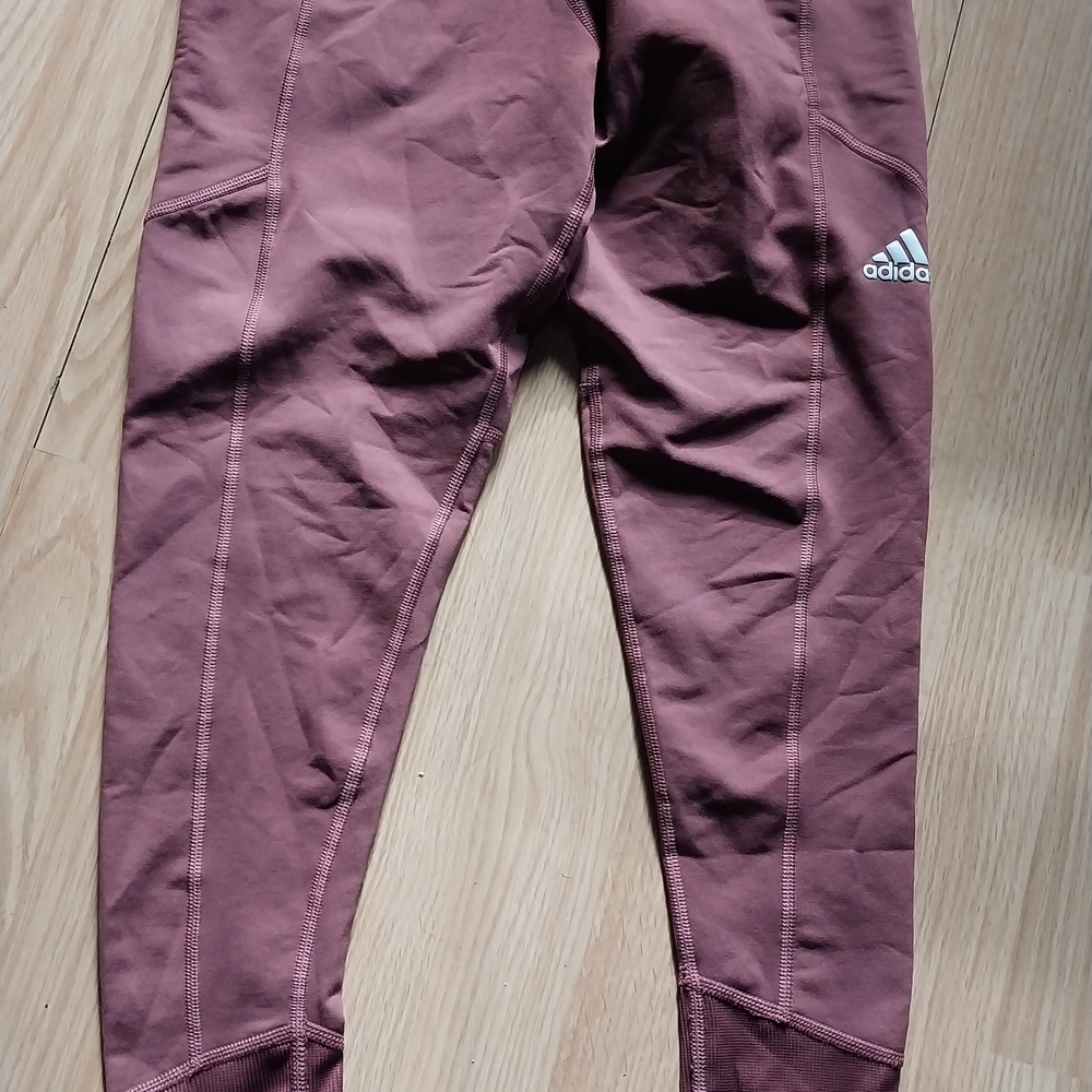 Adidas Kids Maroon Leggings